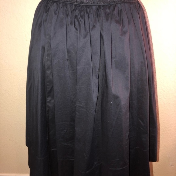 Anthropologie Moulinette Soeurs Lace Back Pleated Navy Dress with Pockets Sz 12 - Picture 8 of 9